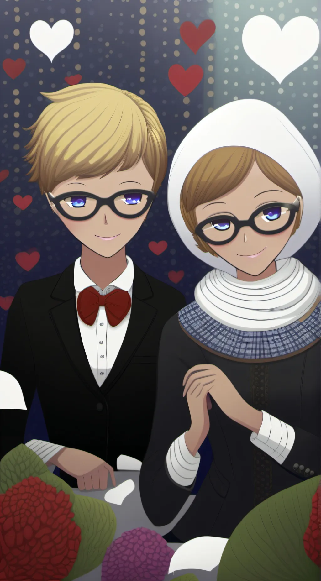 ai character: Cat gamer susy background