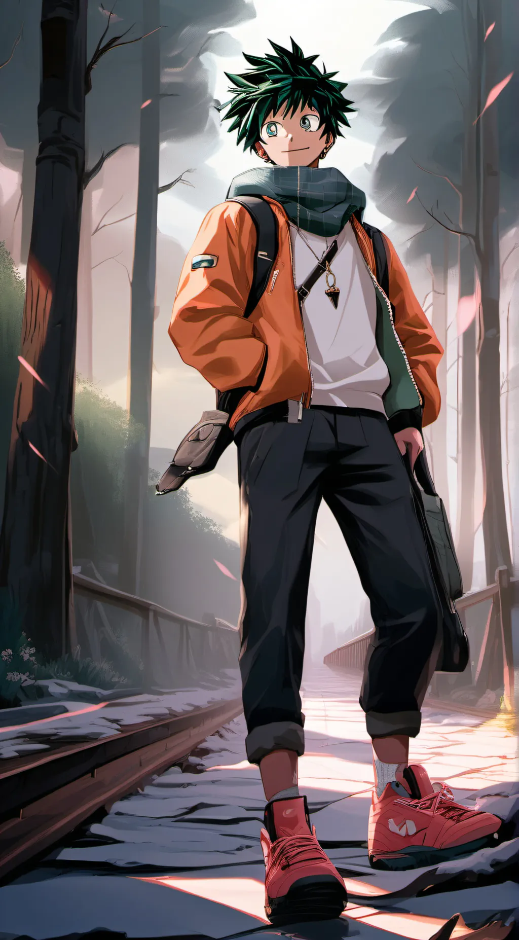 ai character: deku  background