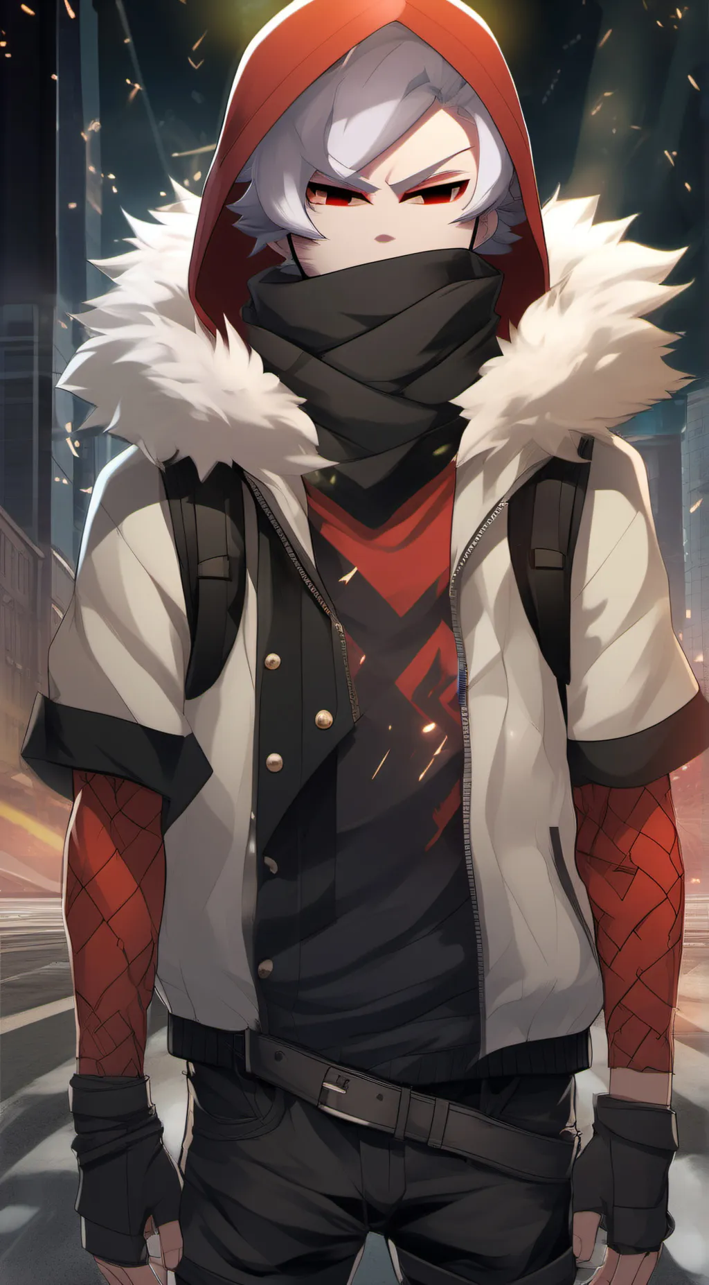 ai character: Cross Sans background