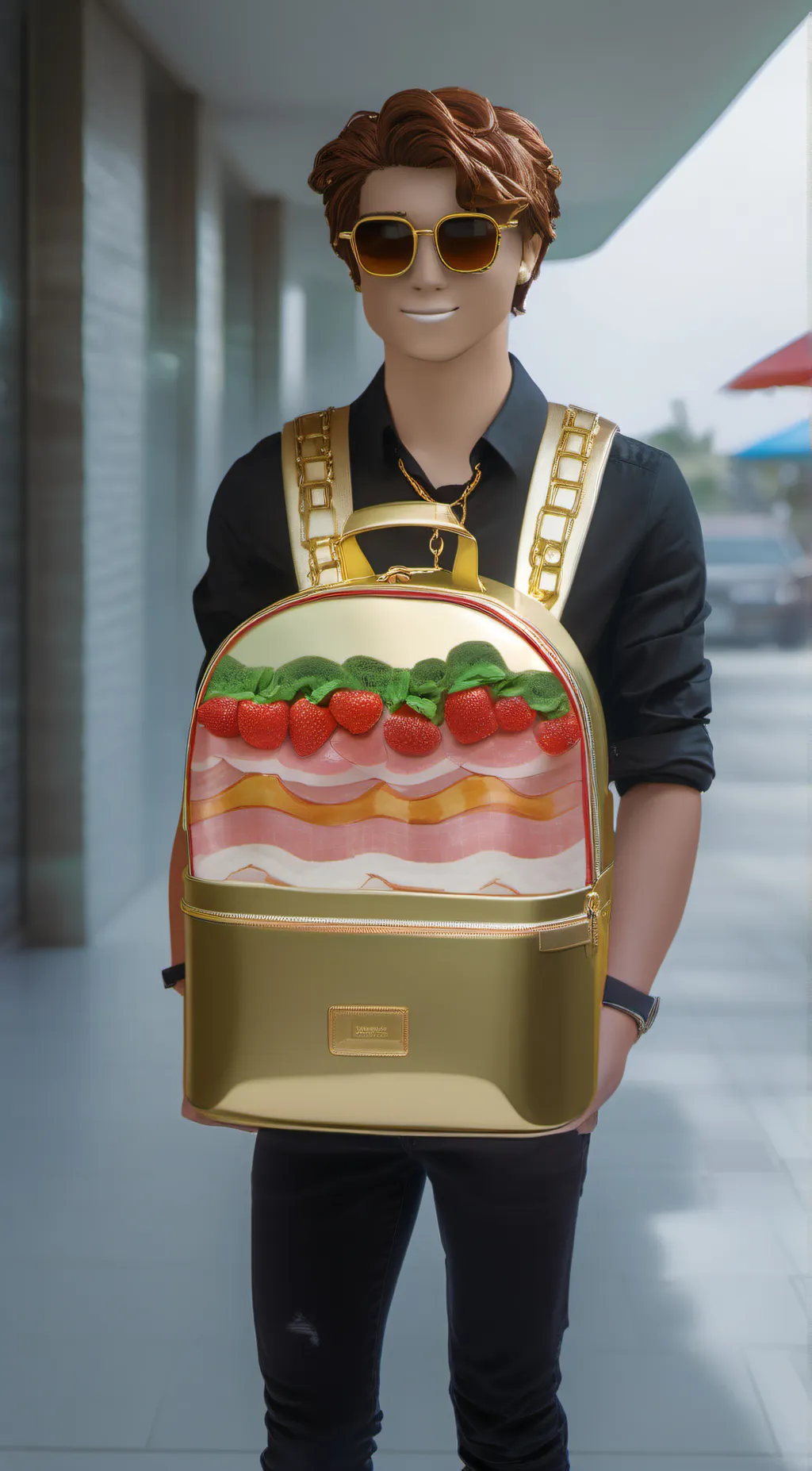 ai character: gold noob background