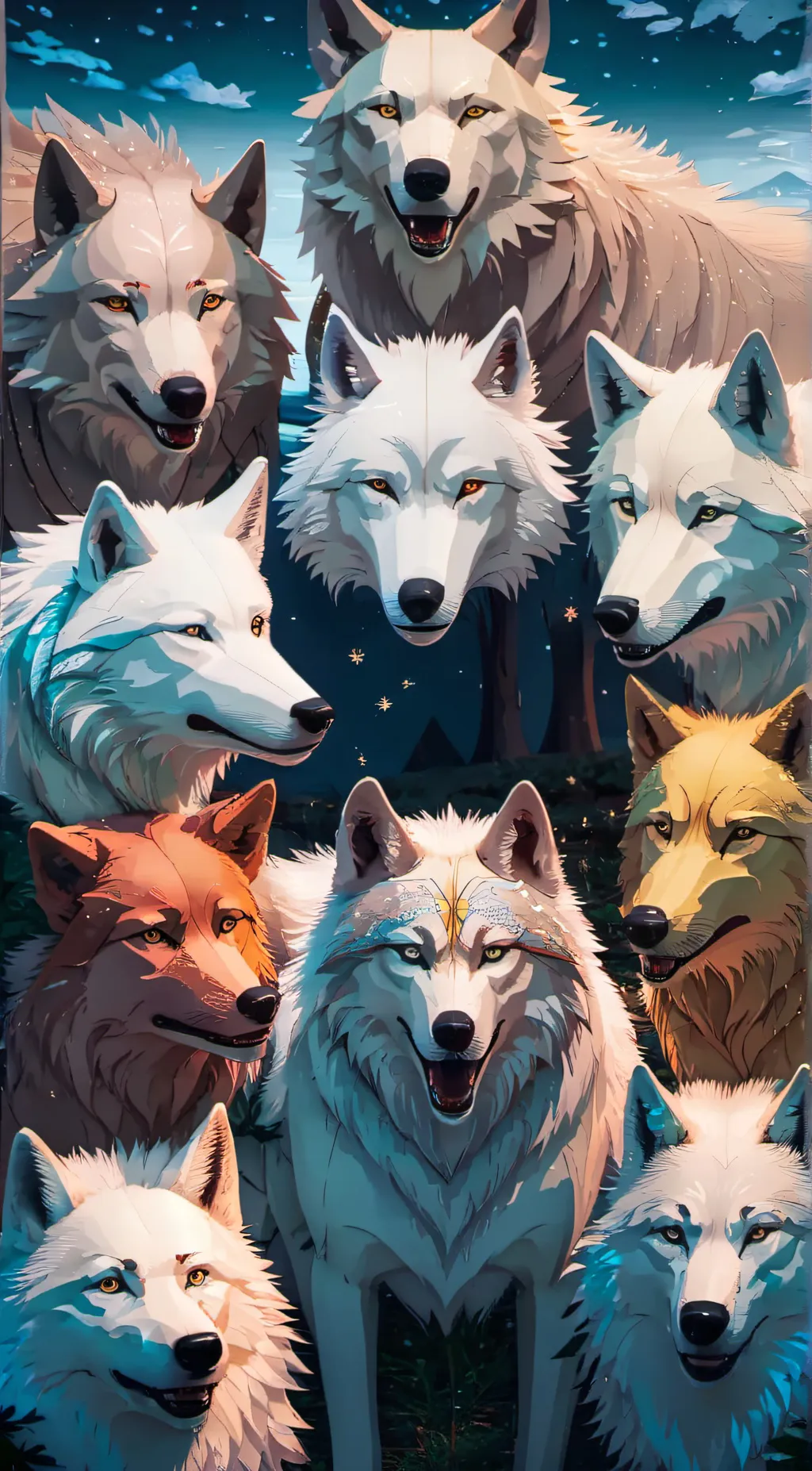 ai character: wolves  background