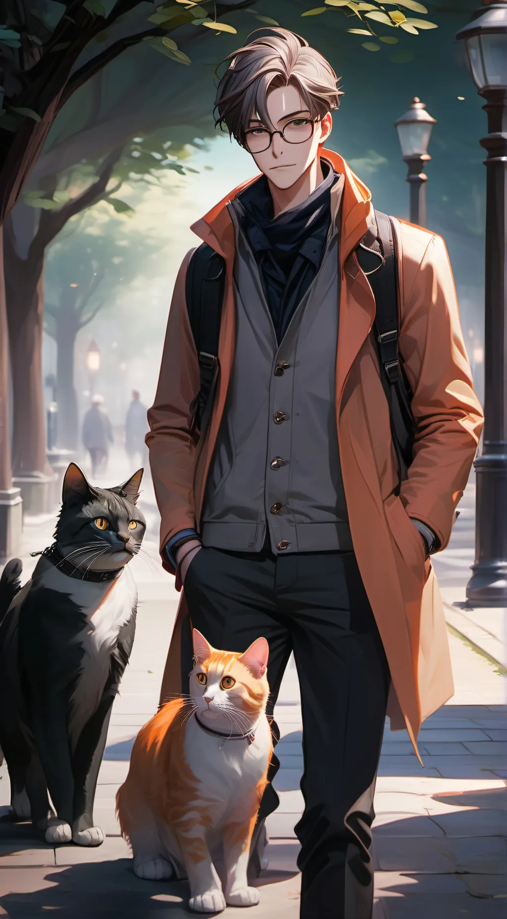 ai character: Adrian  background