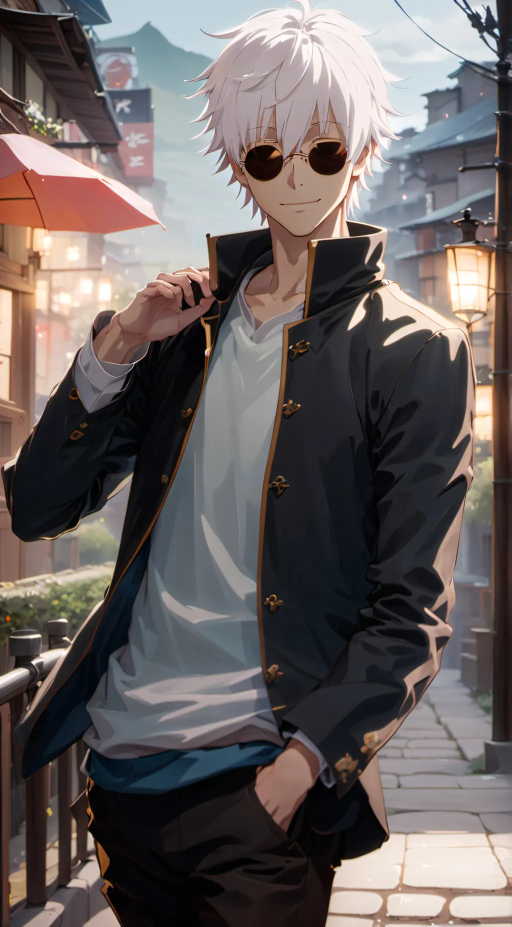 ai character: Gojo Sotaru  background