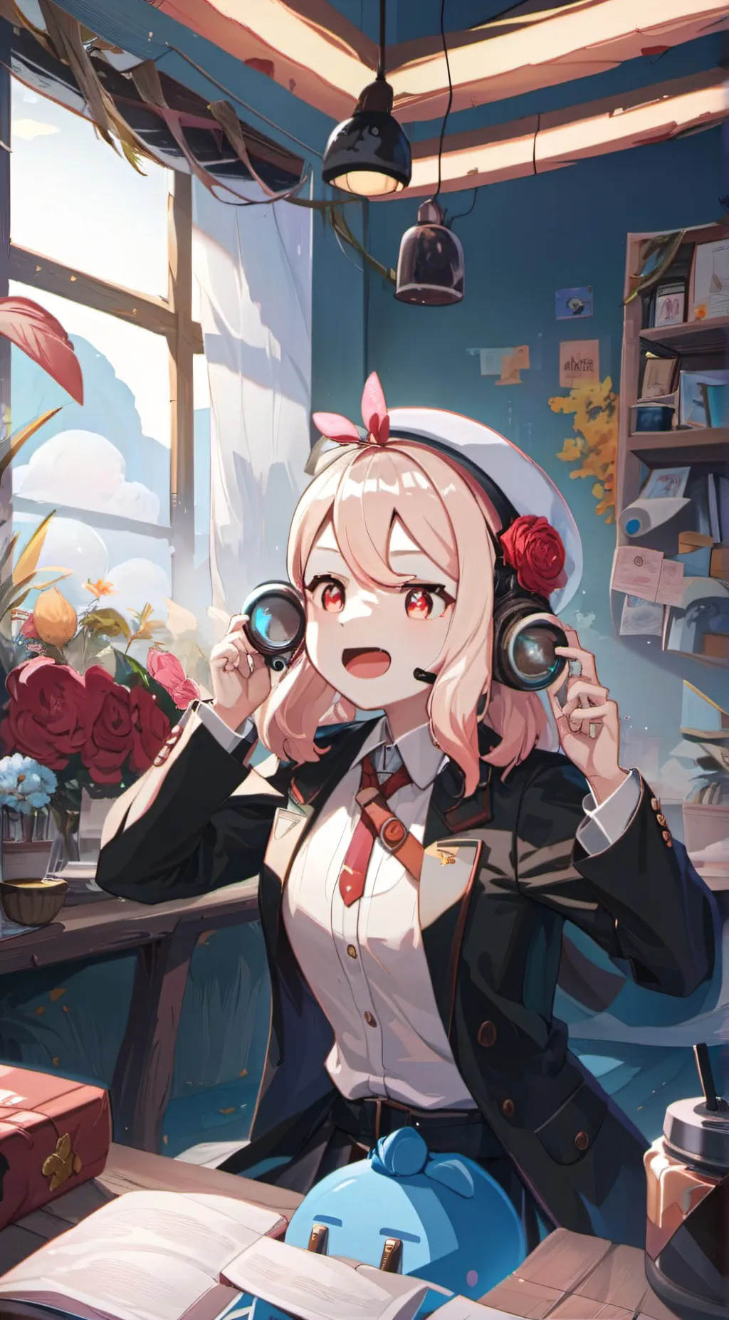 ai character: Rose background