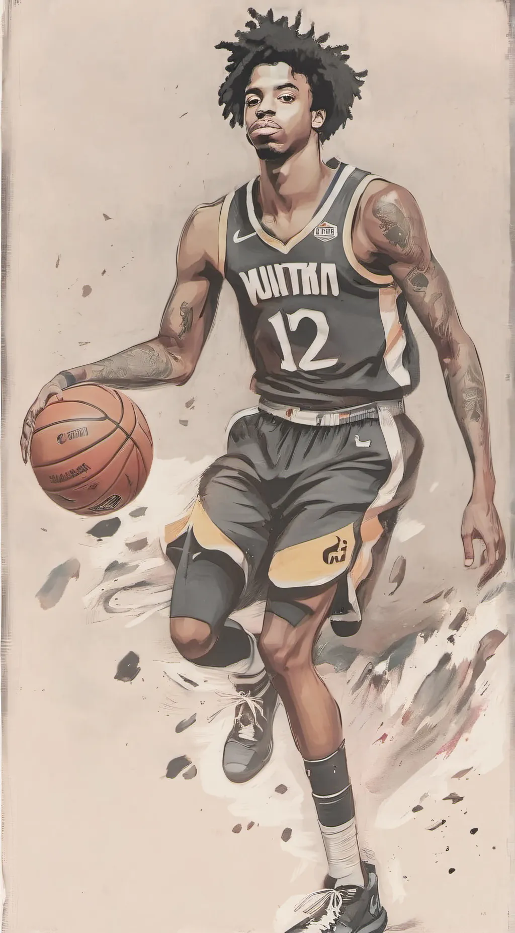 ai character: ja morant  background