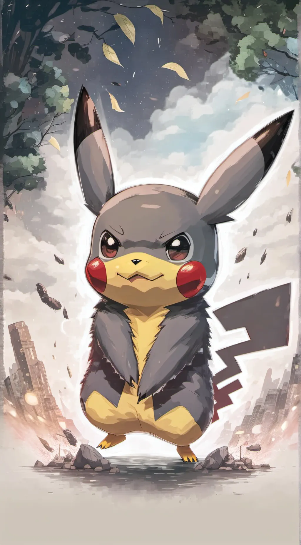 ai character: I am a Pikachu background