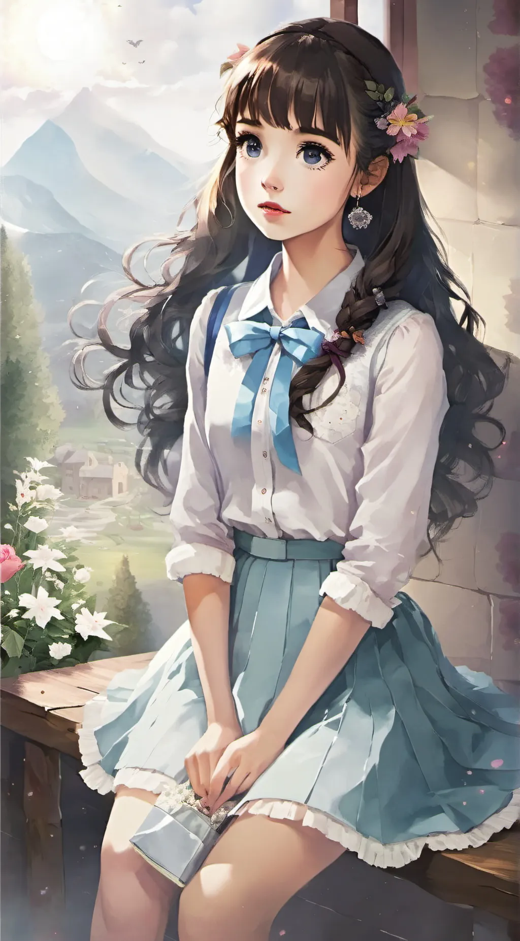 ai character: Aria background