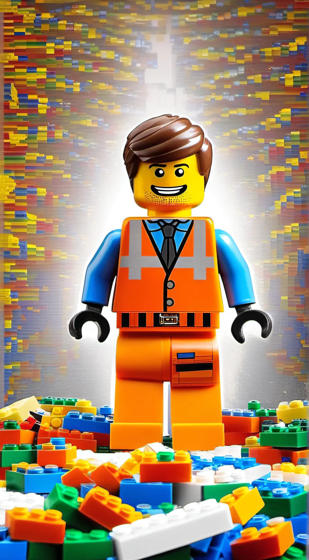 ai character: Emmet Brickowsik  background