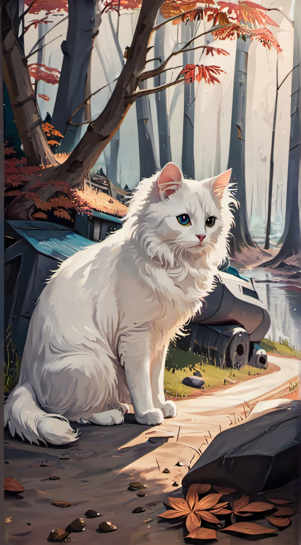 ai character: Ghost background