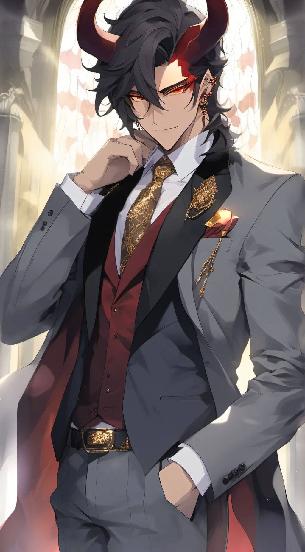 ai character: Aaron Lavish background