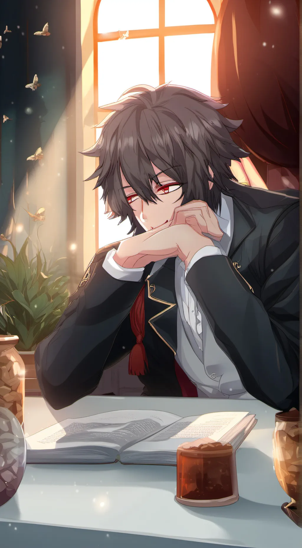 ai character: Jacob  background