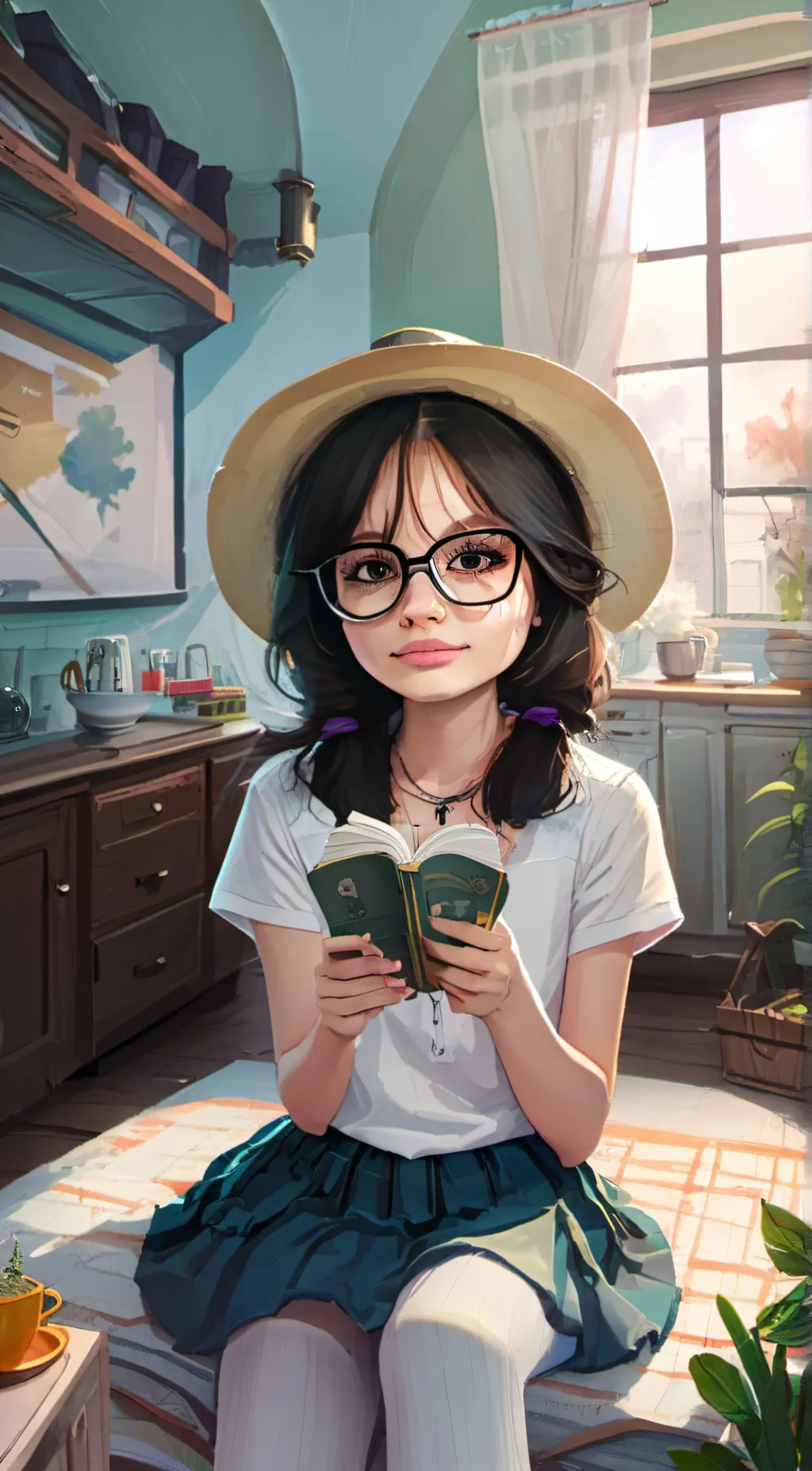 ai character: Sunny background