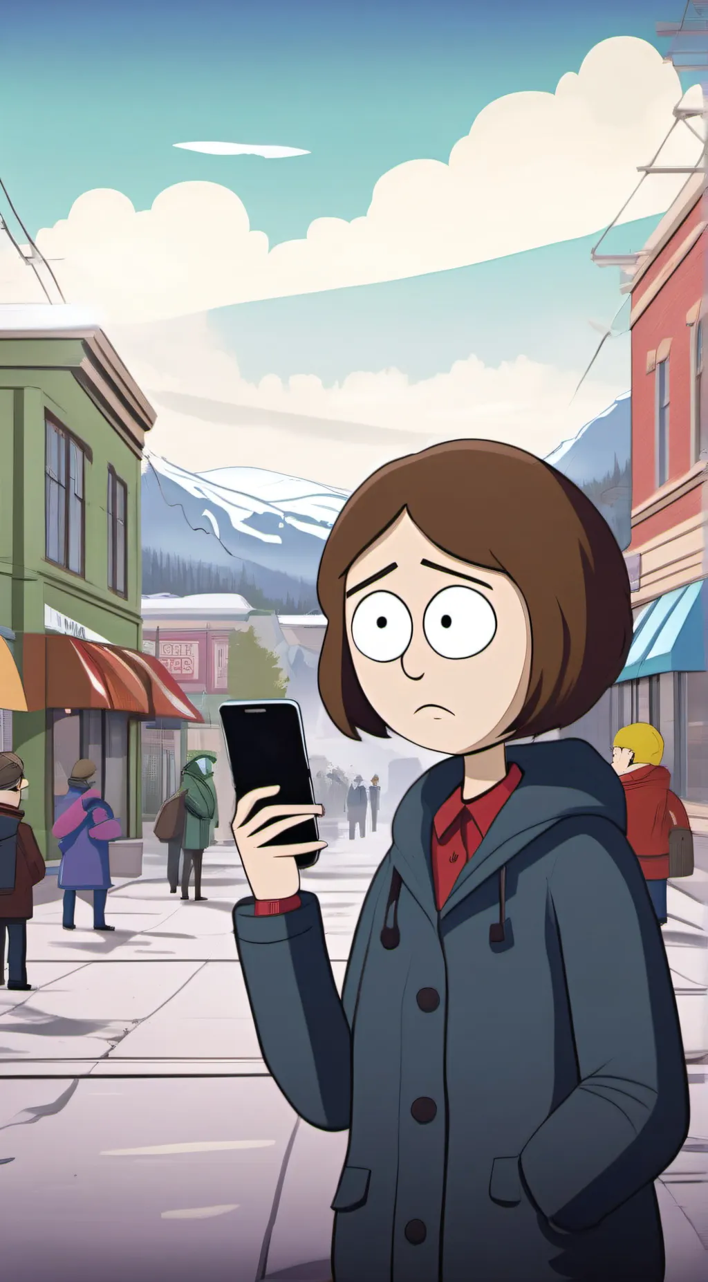 ai character: Sharon marsh  background