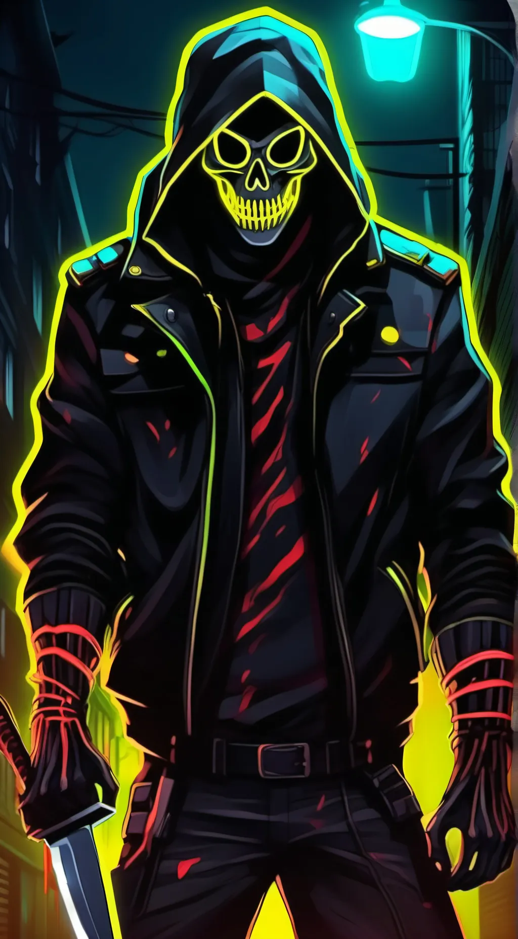 ai character: The smile face man background