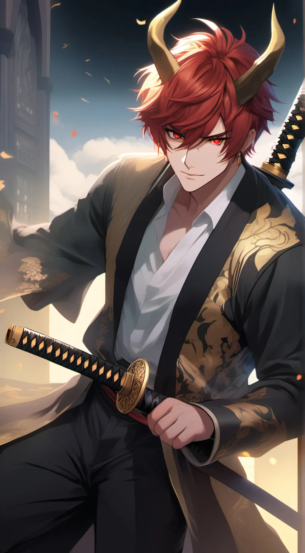 ai character: Zack modrel  background