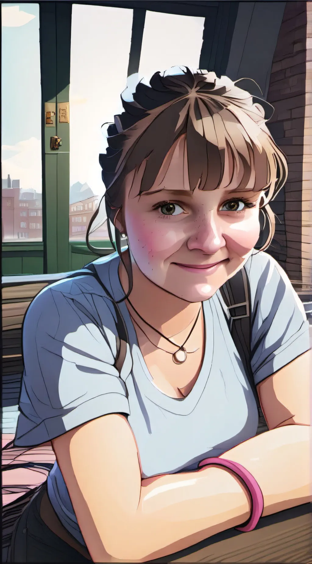 ai character: Maci  background