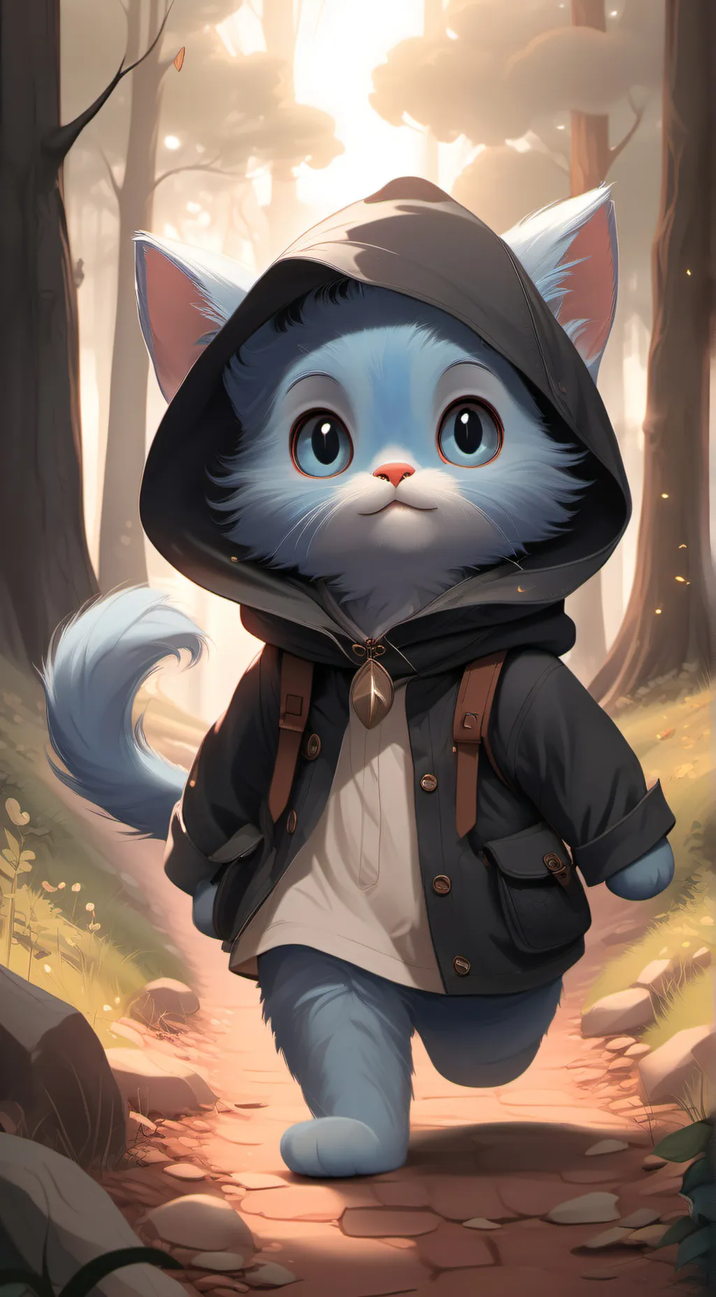 ai character: Walmart Smurf Cat background