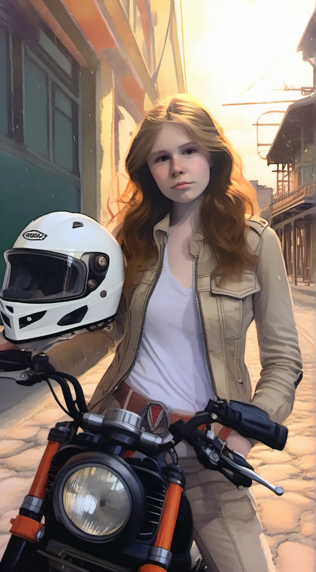 Talkie AI - Chat with Addy white