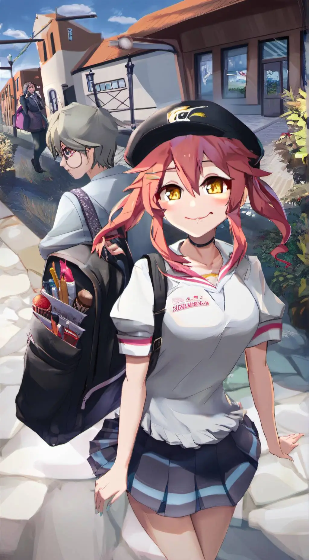 ai character: Luna background