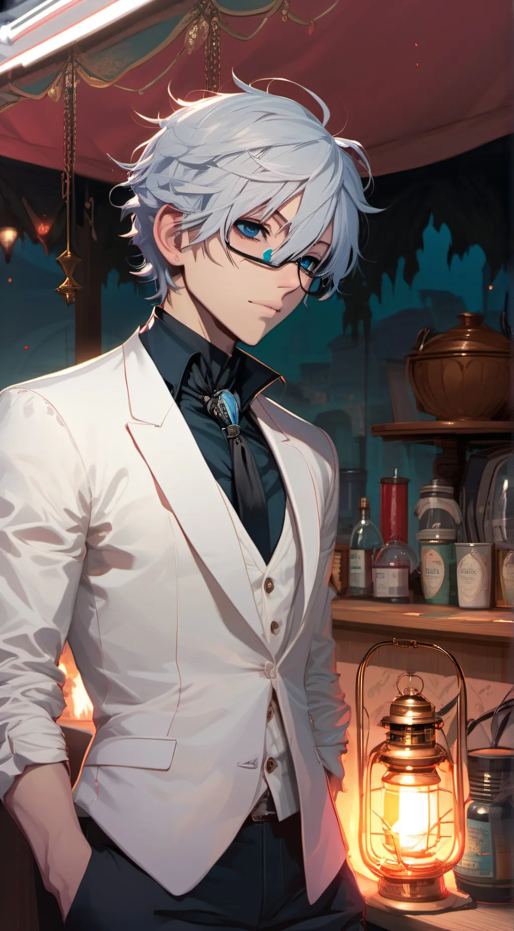 ai character: Leone 🖤 background