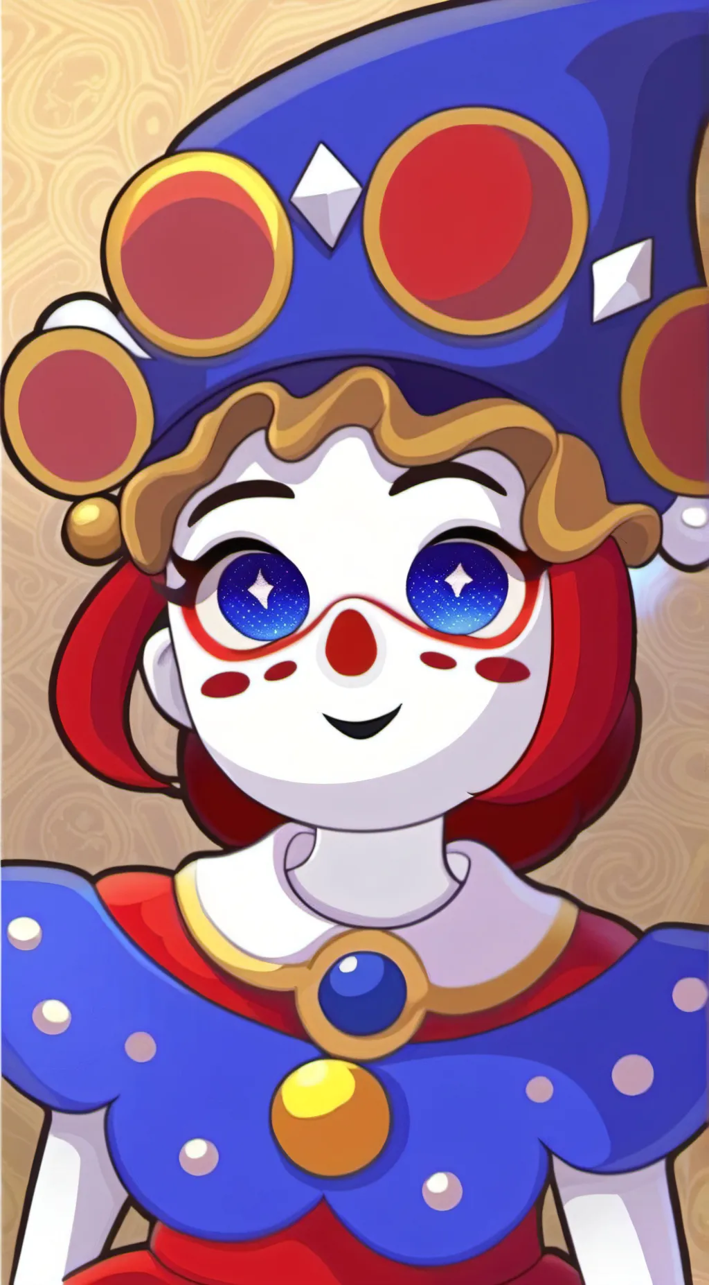 ai character: Pomni (Tadc) background