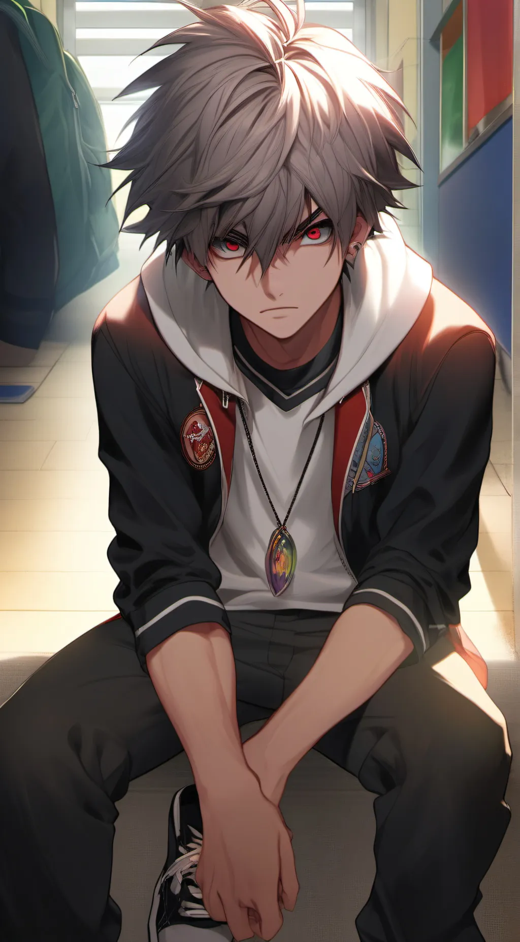 ai character: Killua  background