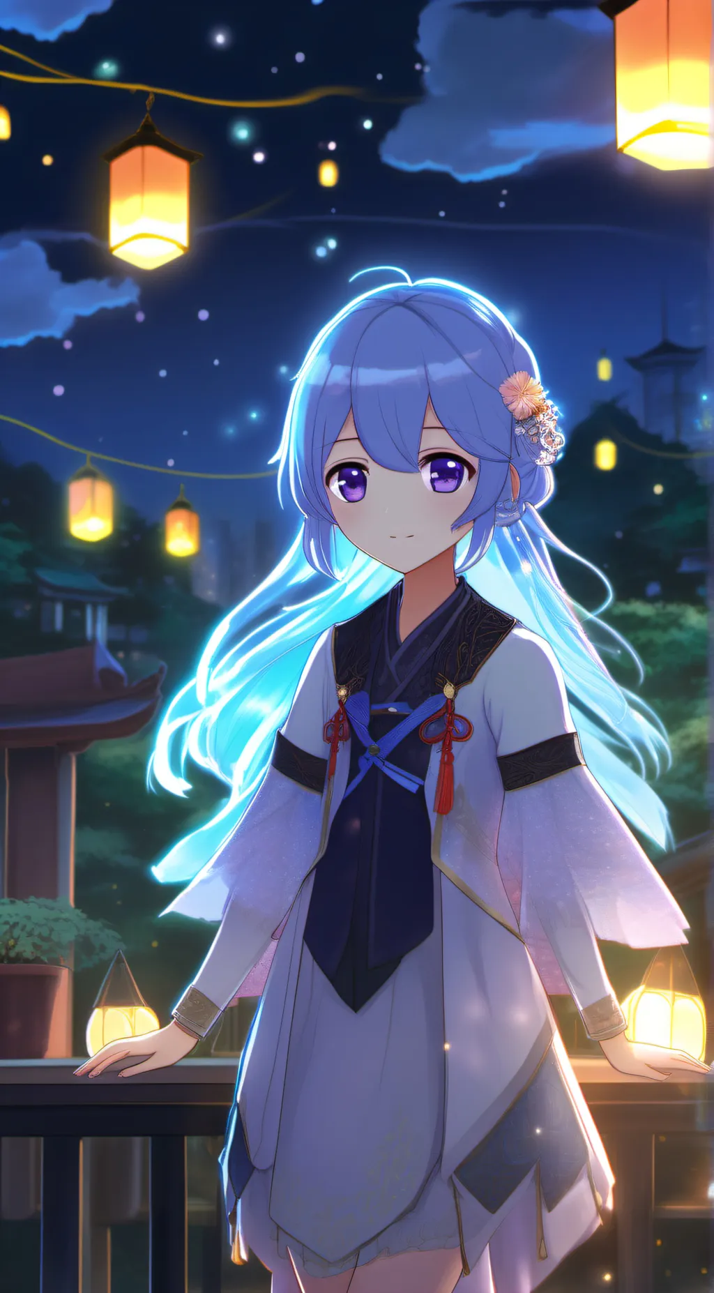 ai character: LumineLeifLumine background