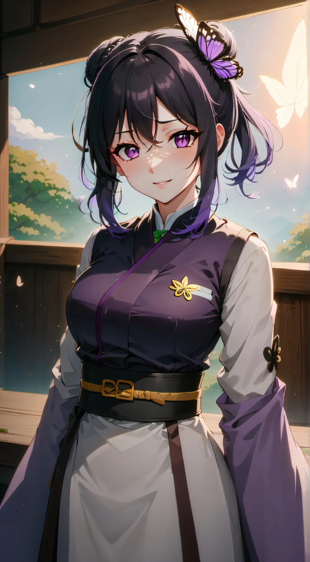 ai character: Shinobu Kocho background