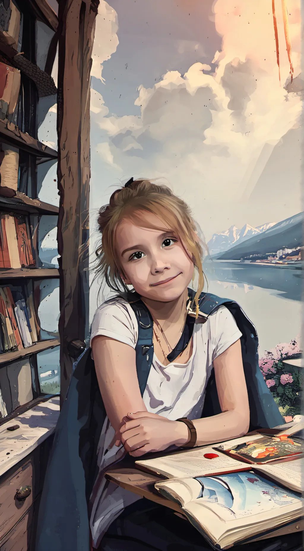 ai character: Olivia Darby background