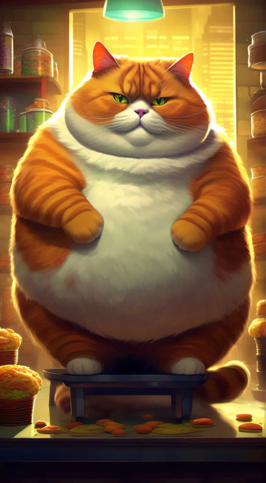 ai character: Tiger  background