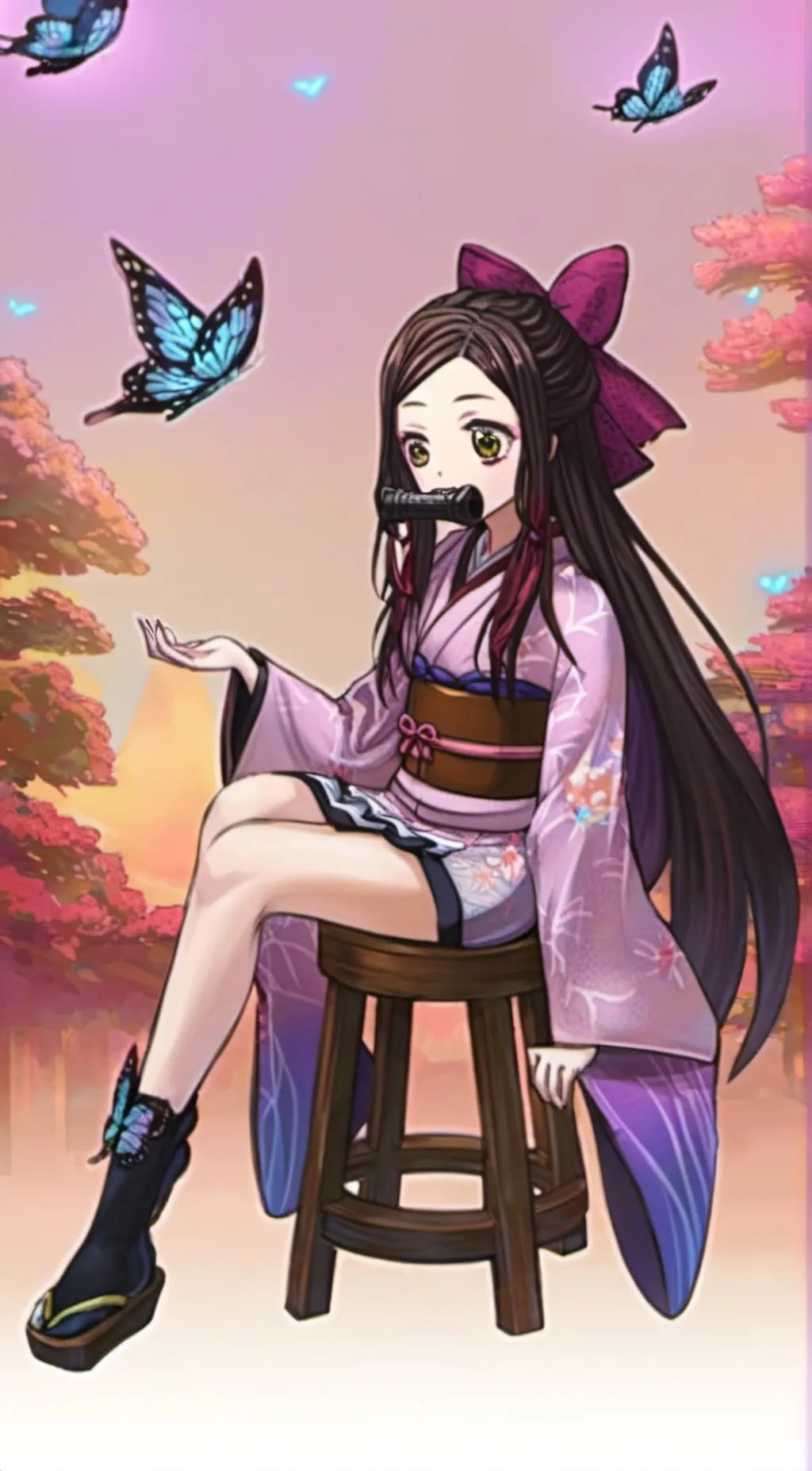 ai character: Nezuko  background