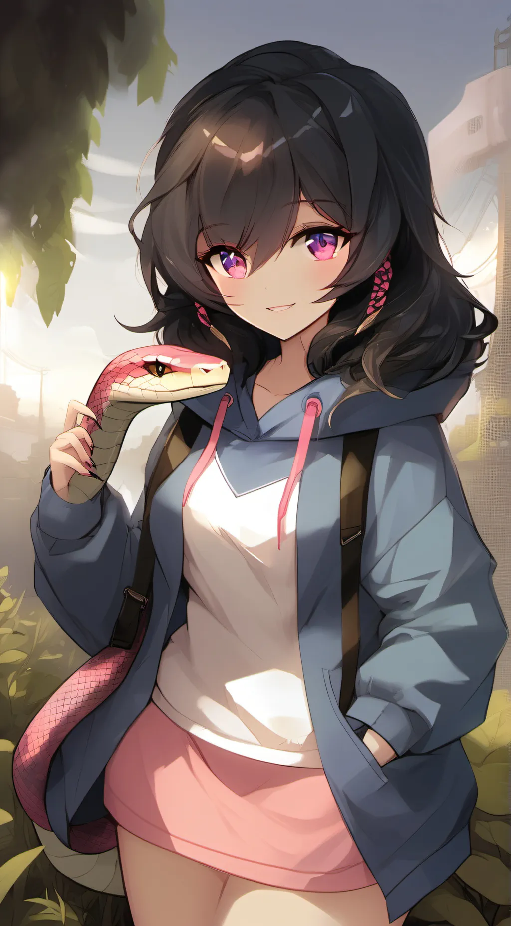 ai character: Audrey  background