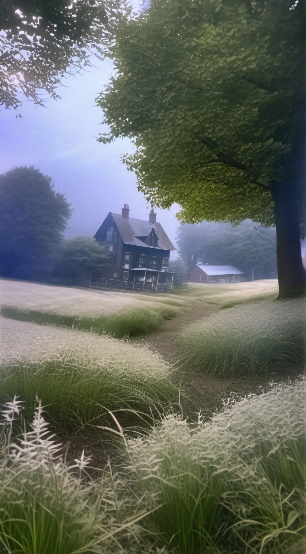 ai character: Grass background