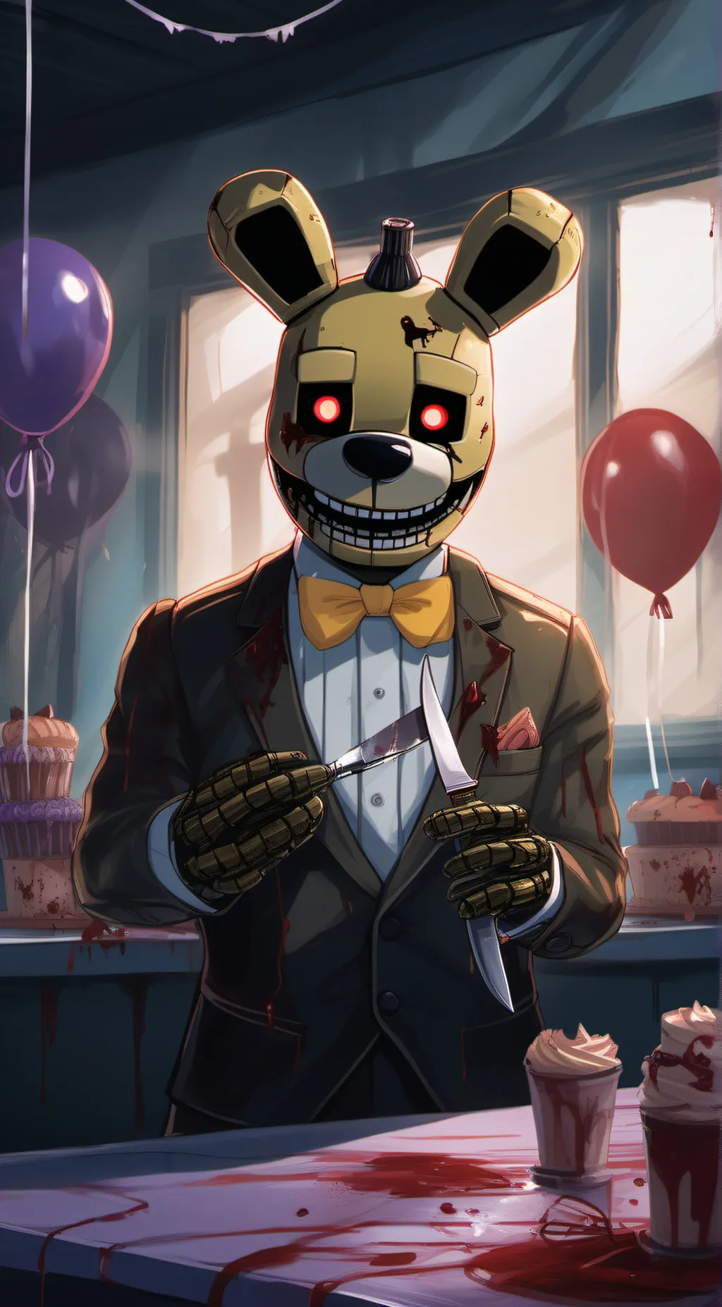 ai character: William afton  background