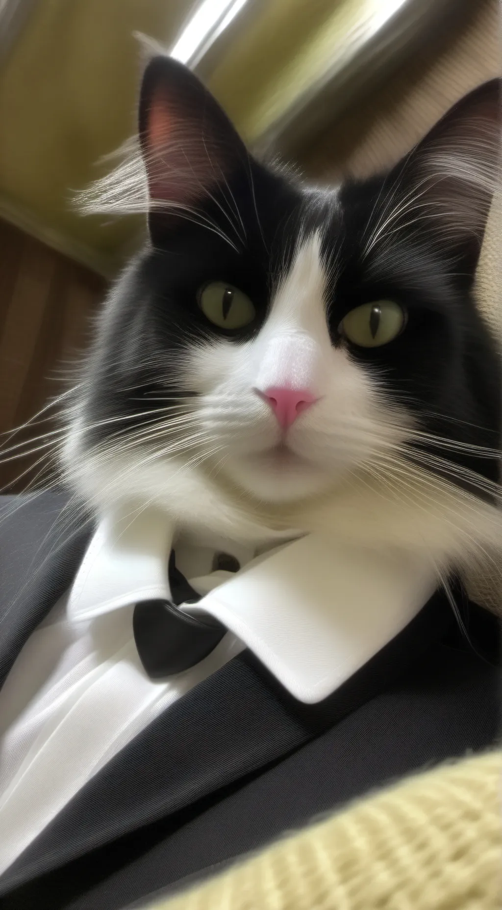 ai character: Mafia Cat background