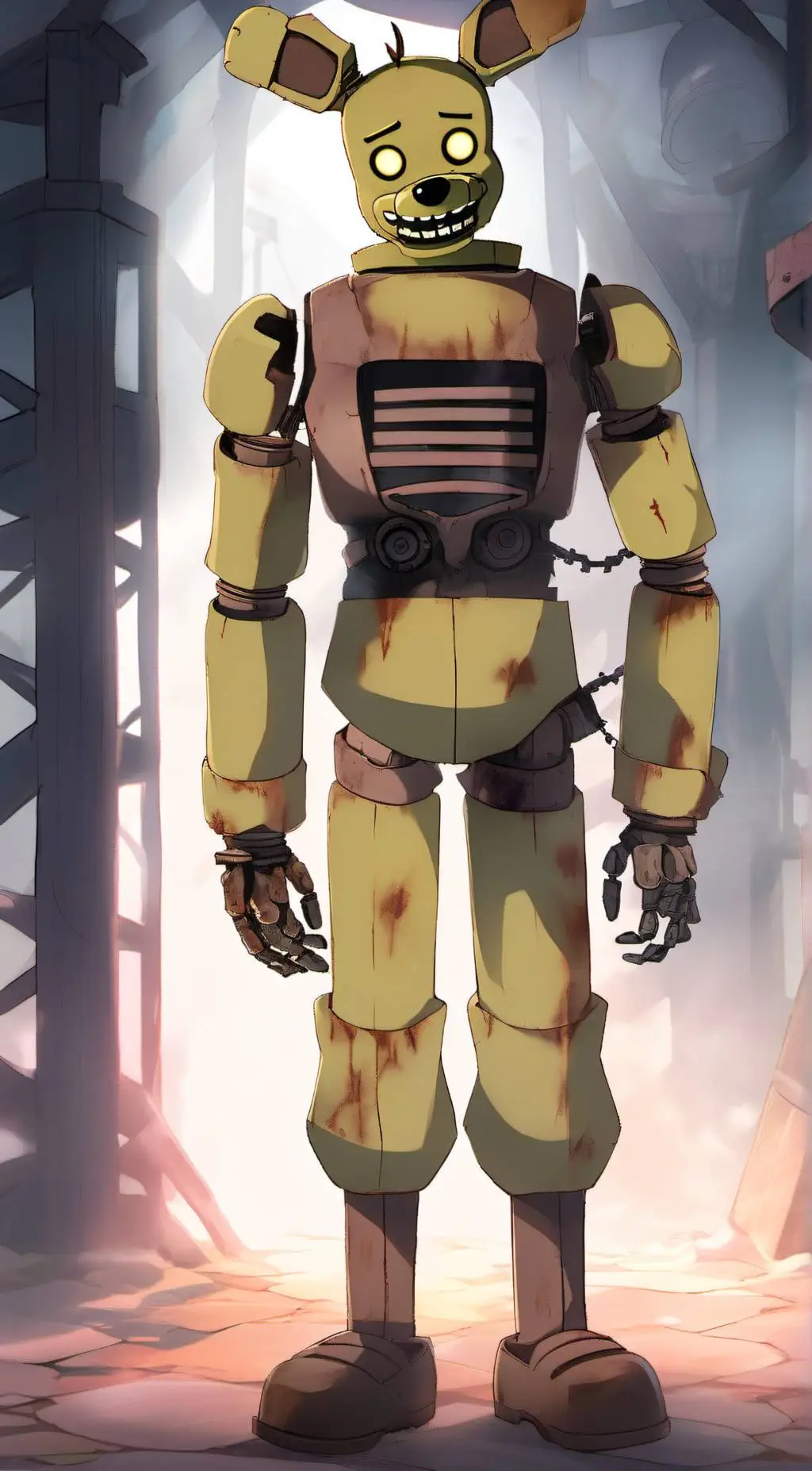 ai character: springtrap  background