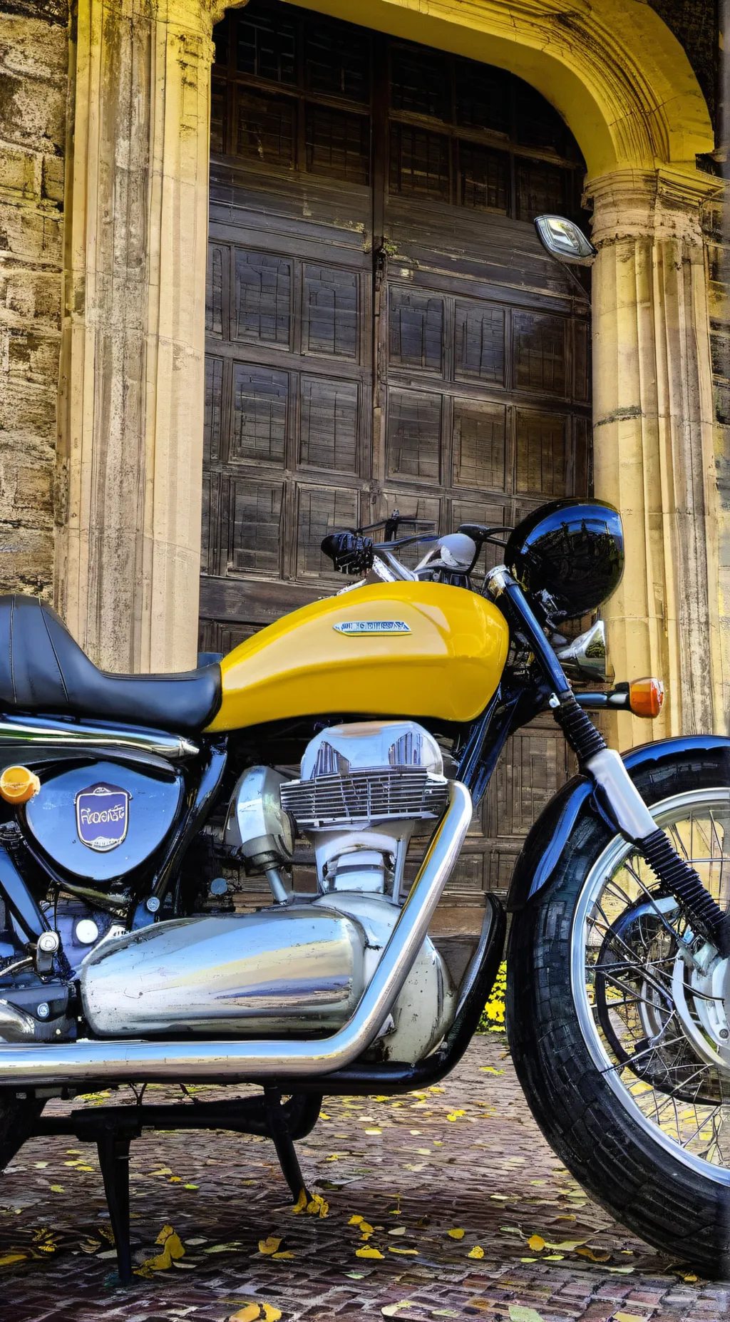 ai character: Motorcycle background