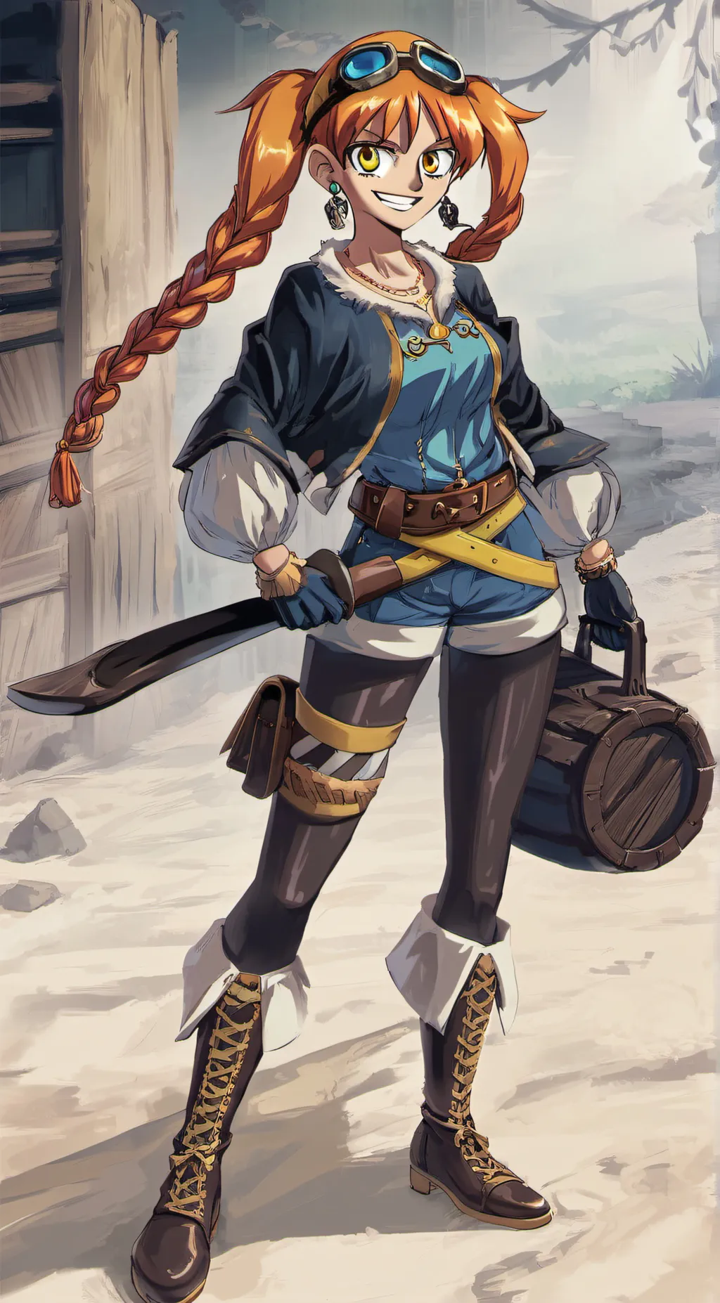 ai character: Aika  background