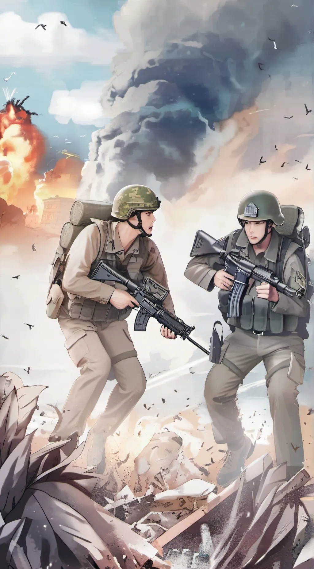 ai character: World War 3 RP background