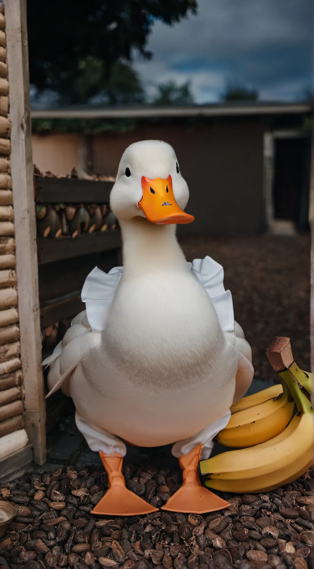 ai character: BananaDuck background