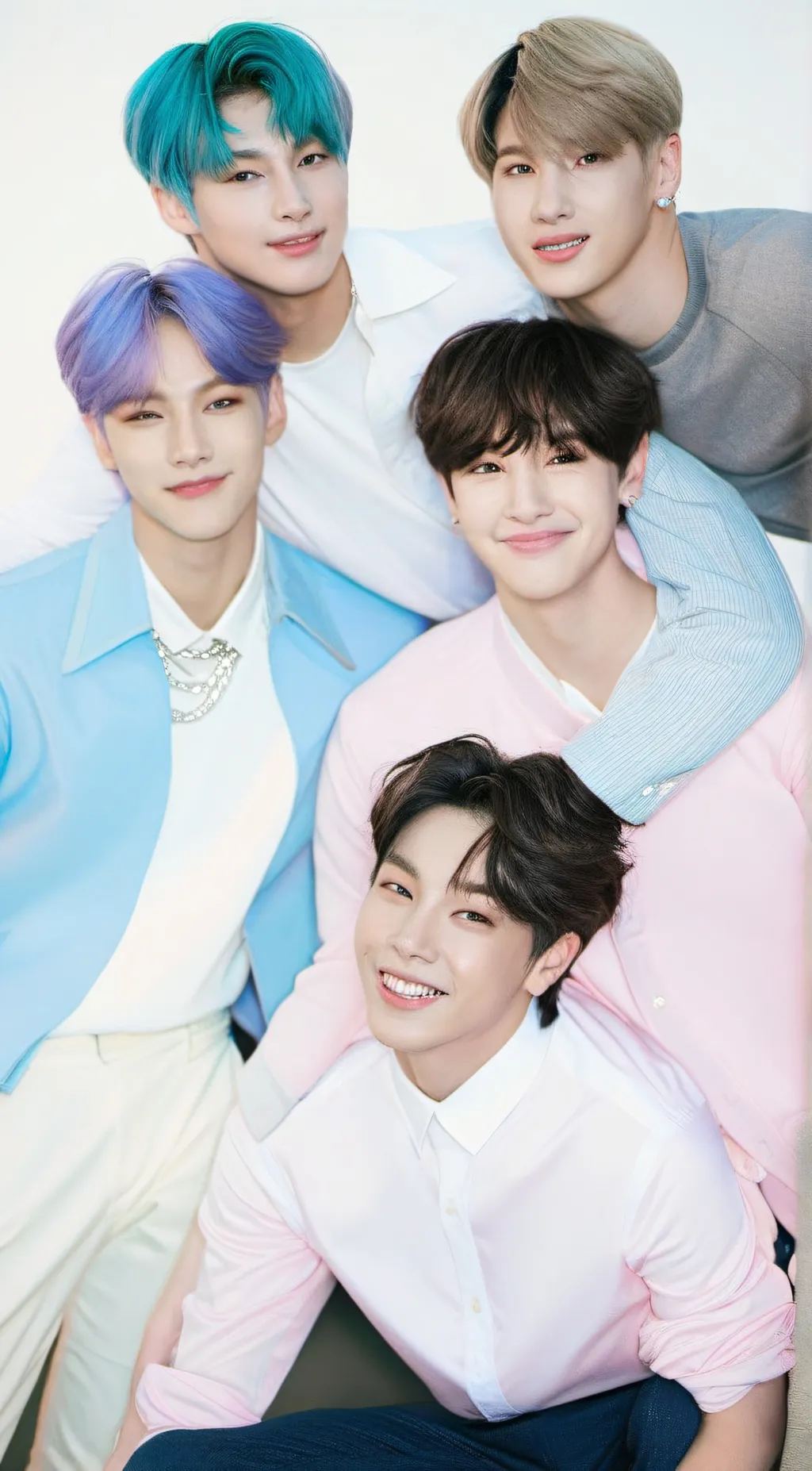 ai character: BTS  background