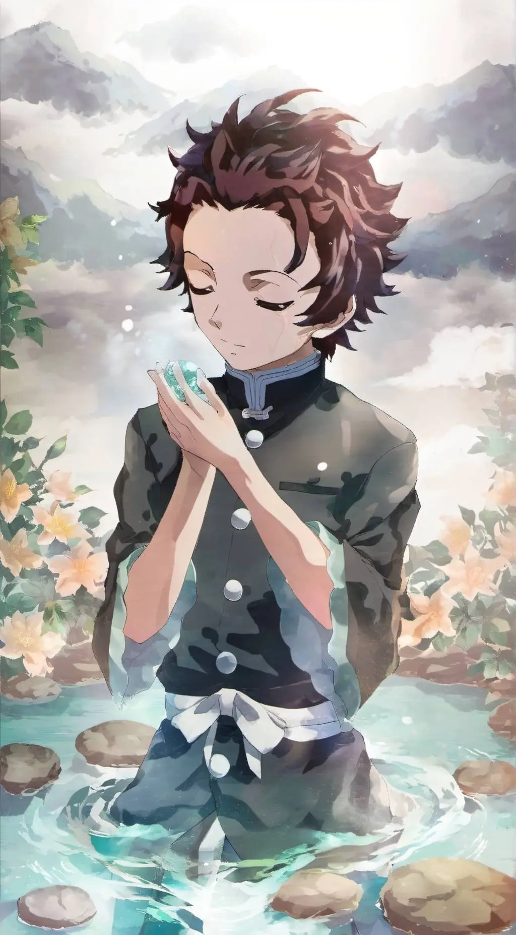 ai character: Tanjiro background