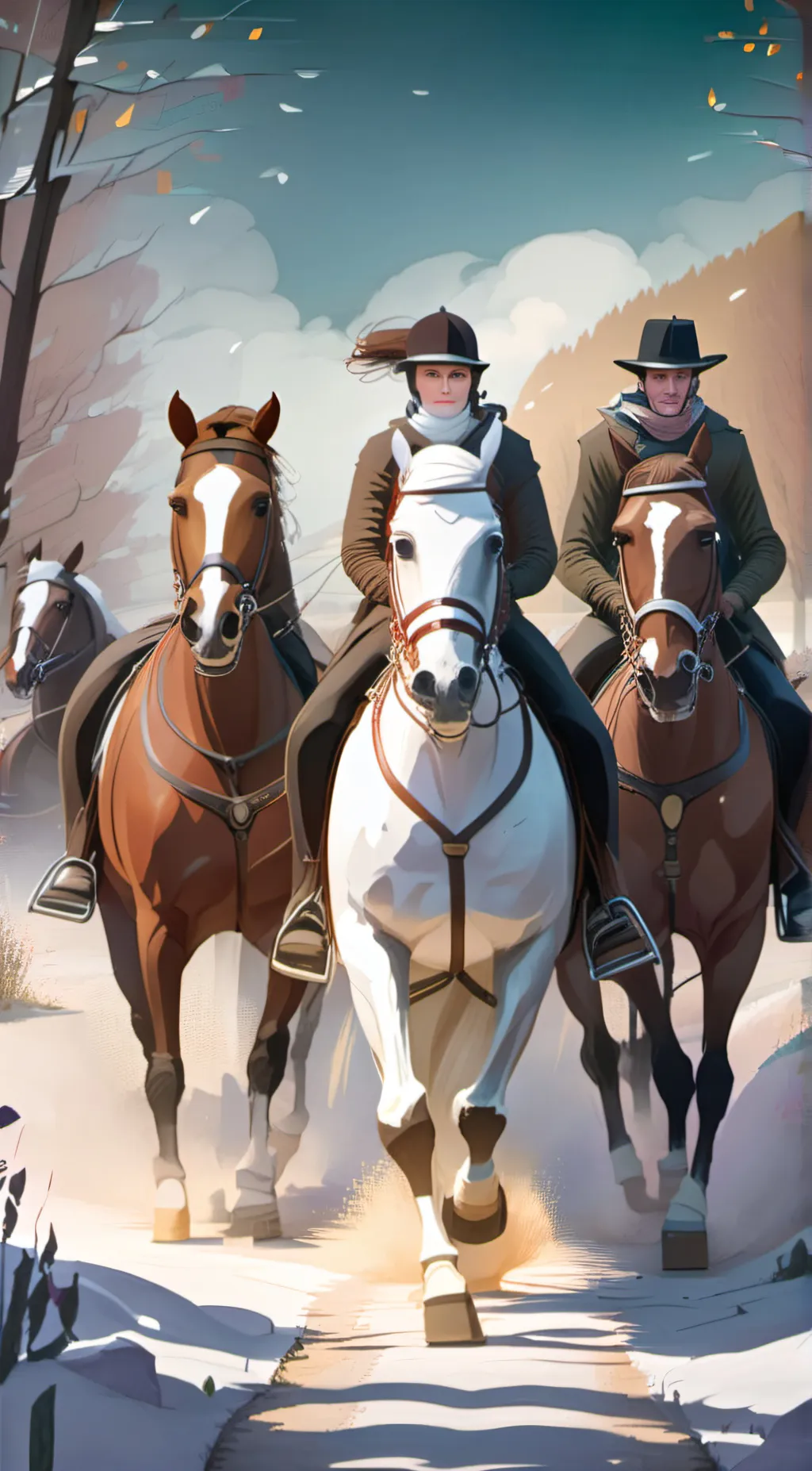 ai character:  kaycee and Alex  background