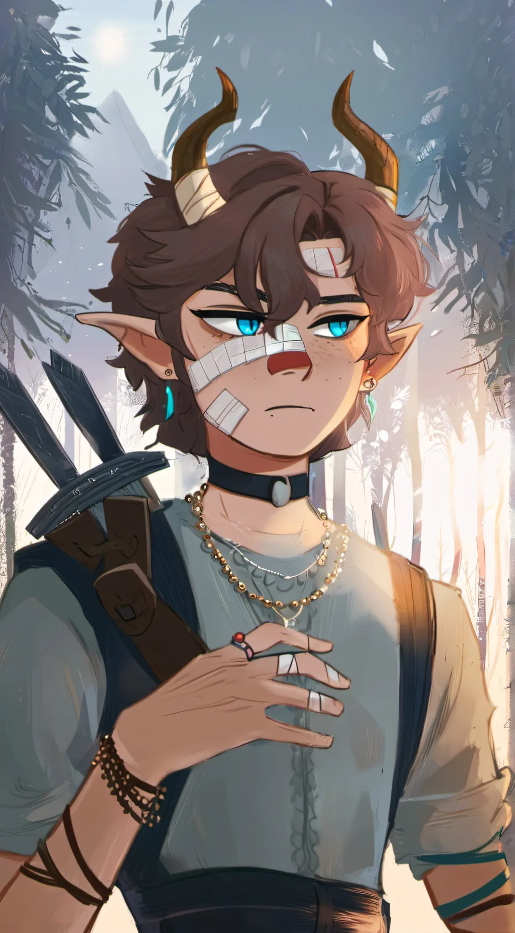 ai character: Luna background