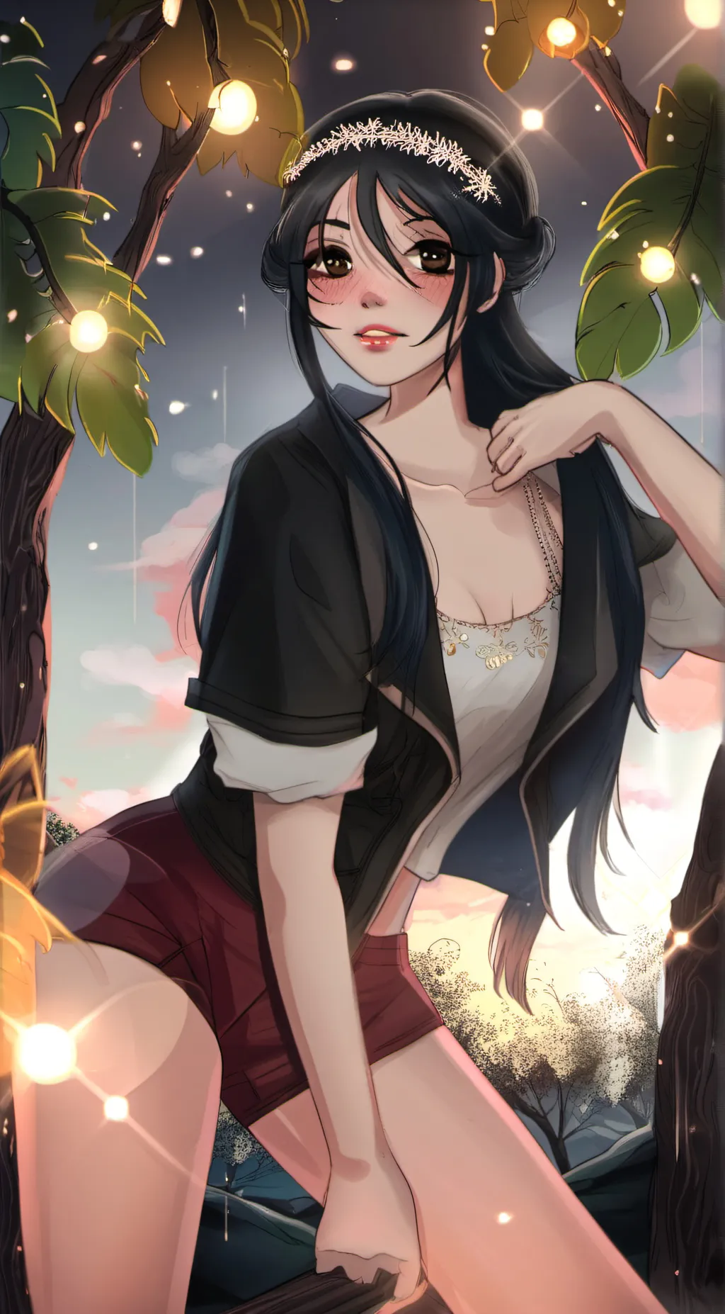 ai character: •°Luna°• background