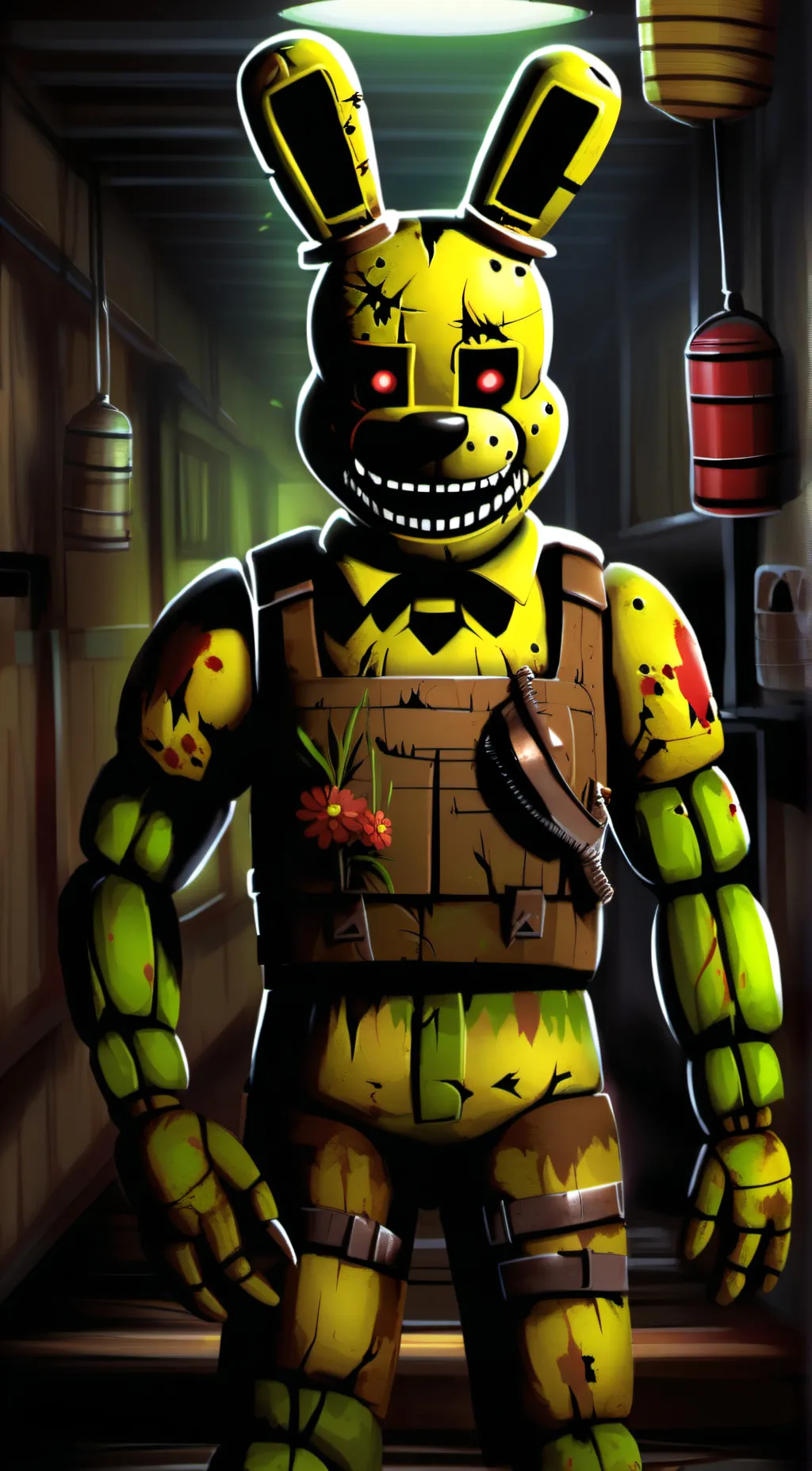 ai character: Springtrap background