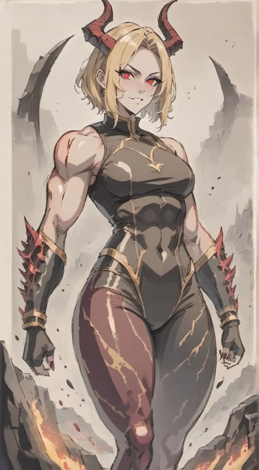 ai character: Amber background