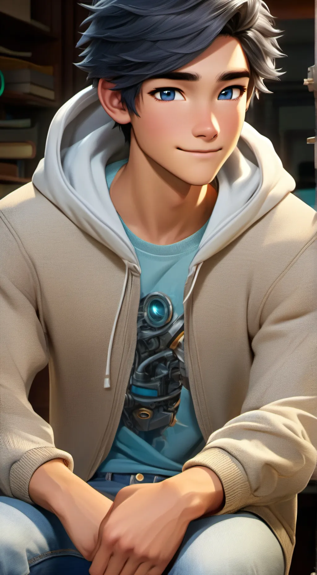 ai character: Xander Moon background