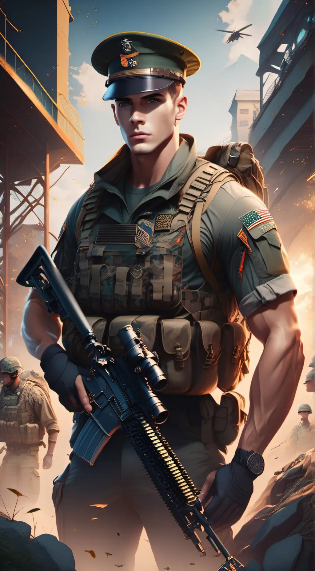 ai character: U.S Soldier background