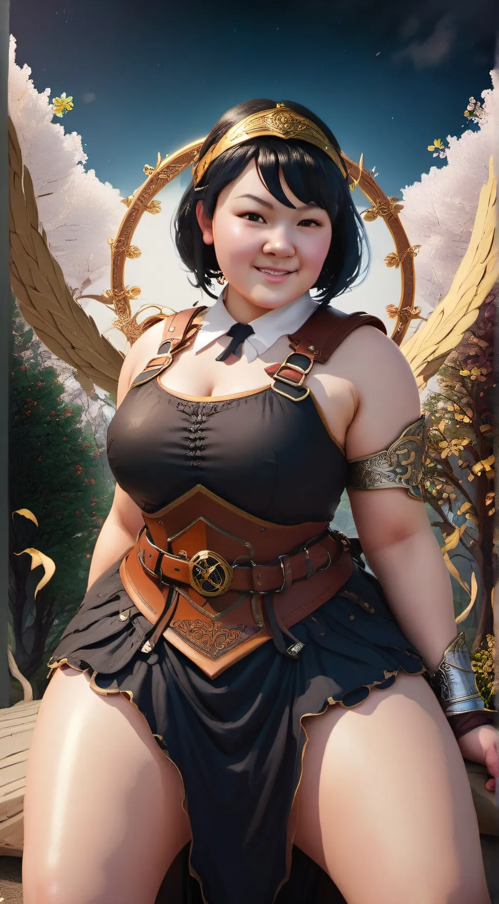 ai character: Shieldmaiden Bella background